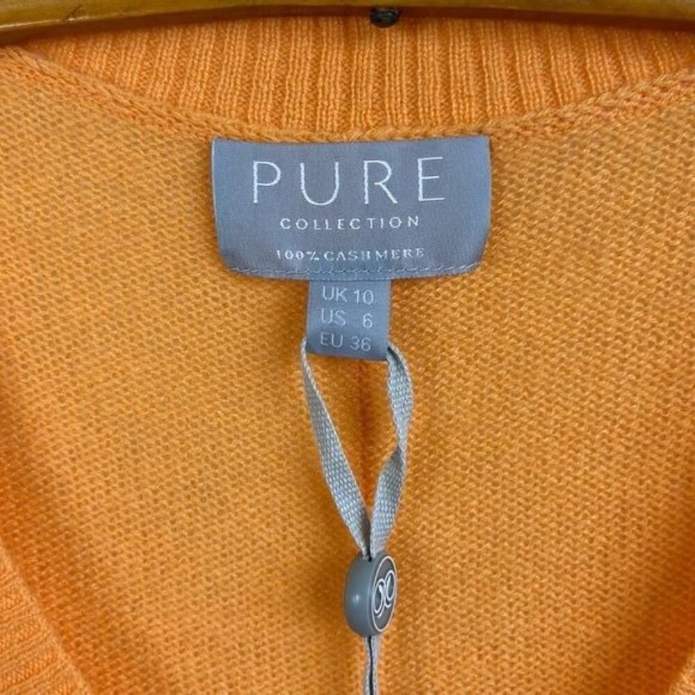 Pure Cashmere Gassato Tipped V Neck Sweater - Picture 7 of 8